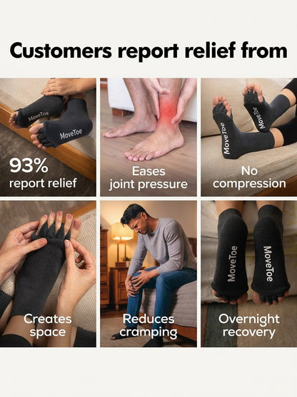 MoveToe™ Foot Alignment Socks